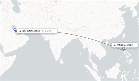 Flights from Bahrain (BAH) to Manila (MNL) .
